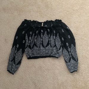 loose off the shoulder shirt